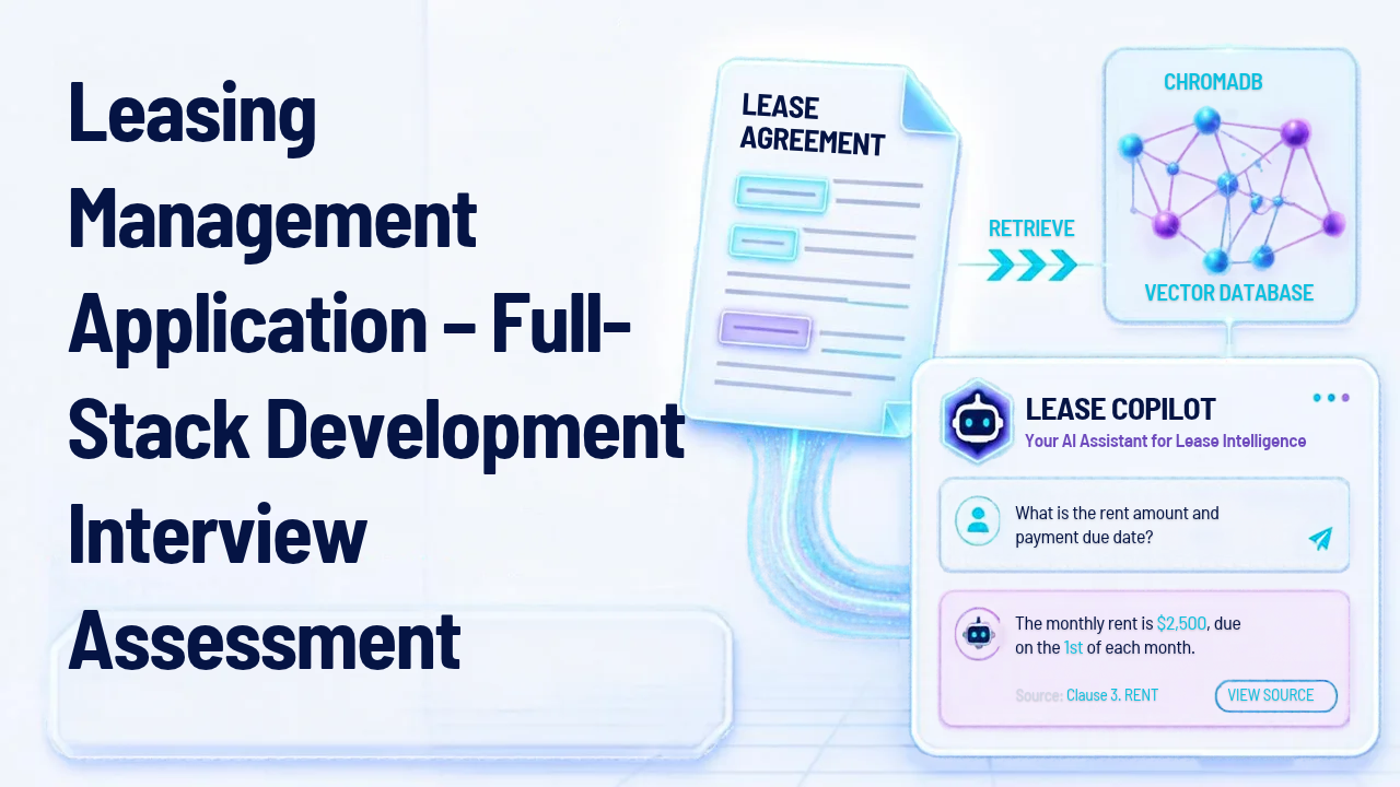 Leasing Management Application  Full Stack Development Interview Assessment