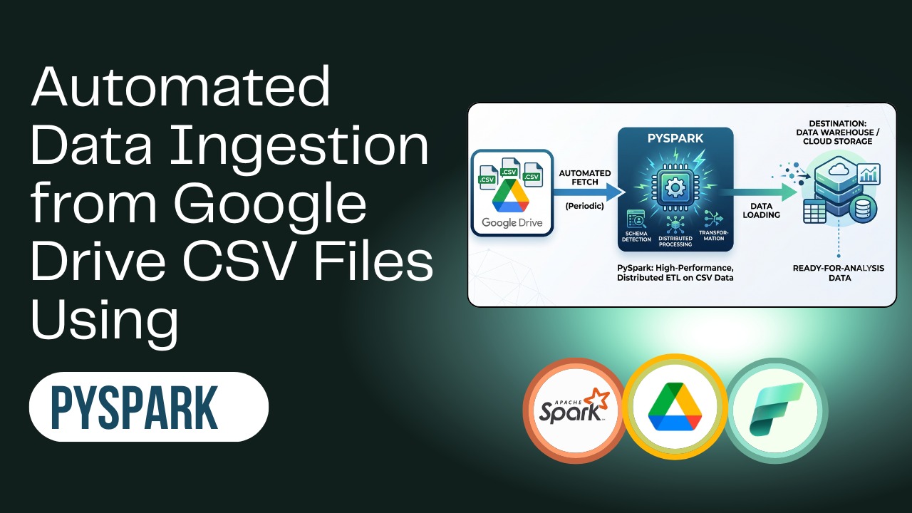 Automated Data Ingestion from Google Drive CSV Files Using PySpark