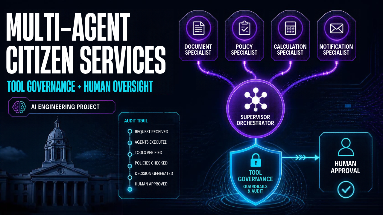 Build a Multi Agent Citizen Services Workflow with Tool Governance