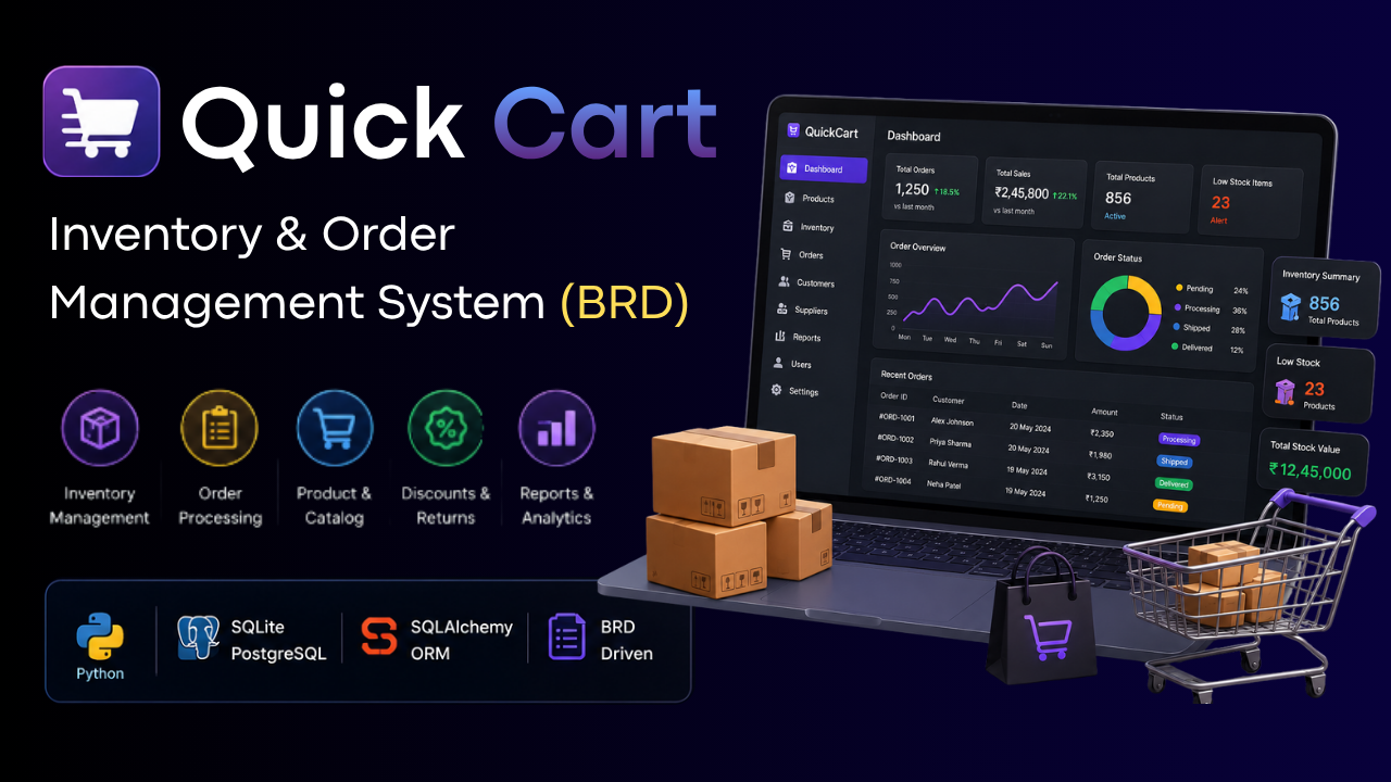 QuickCart — Inventory & Order Management System
