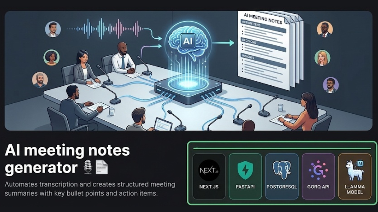 AI Powered Meeting Notes Generator