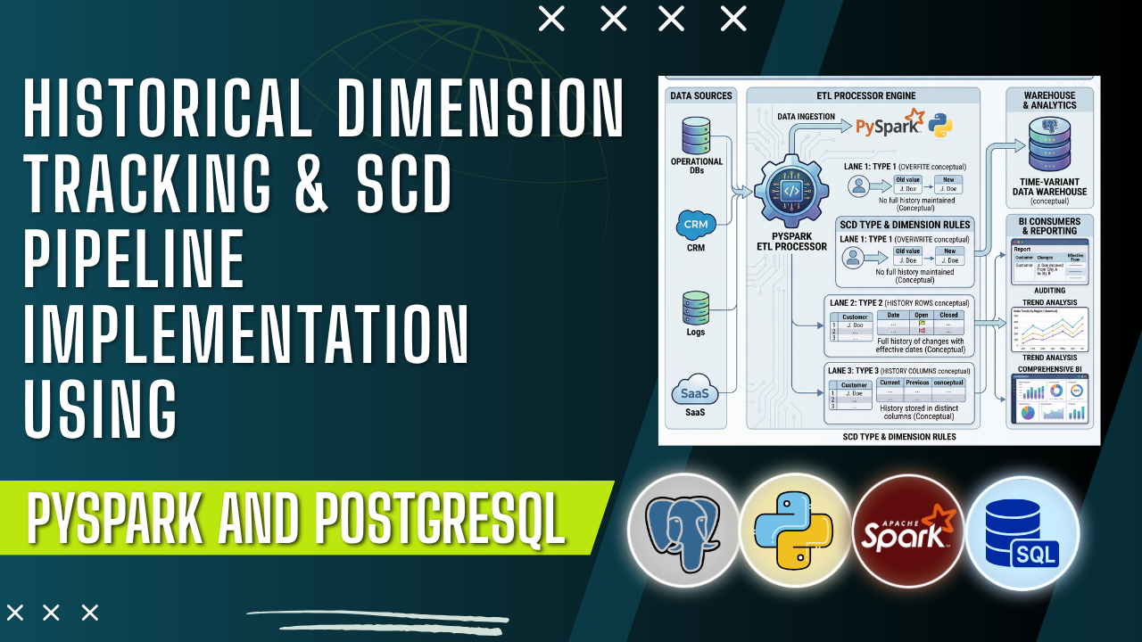 Historical Dimension Tracking & SCD Pipeline Implementation Using PySpark and PostgreSQL