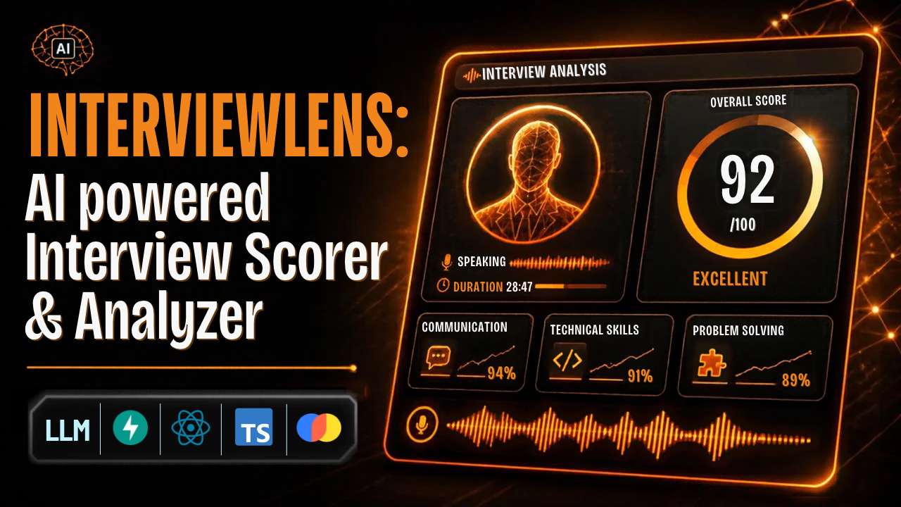 InterviewLens — AI powered Interview Scorer and Analyzer