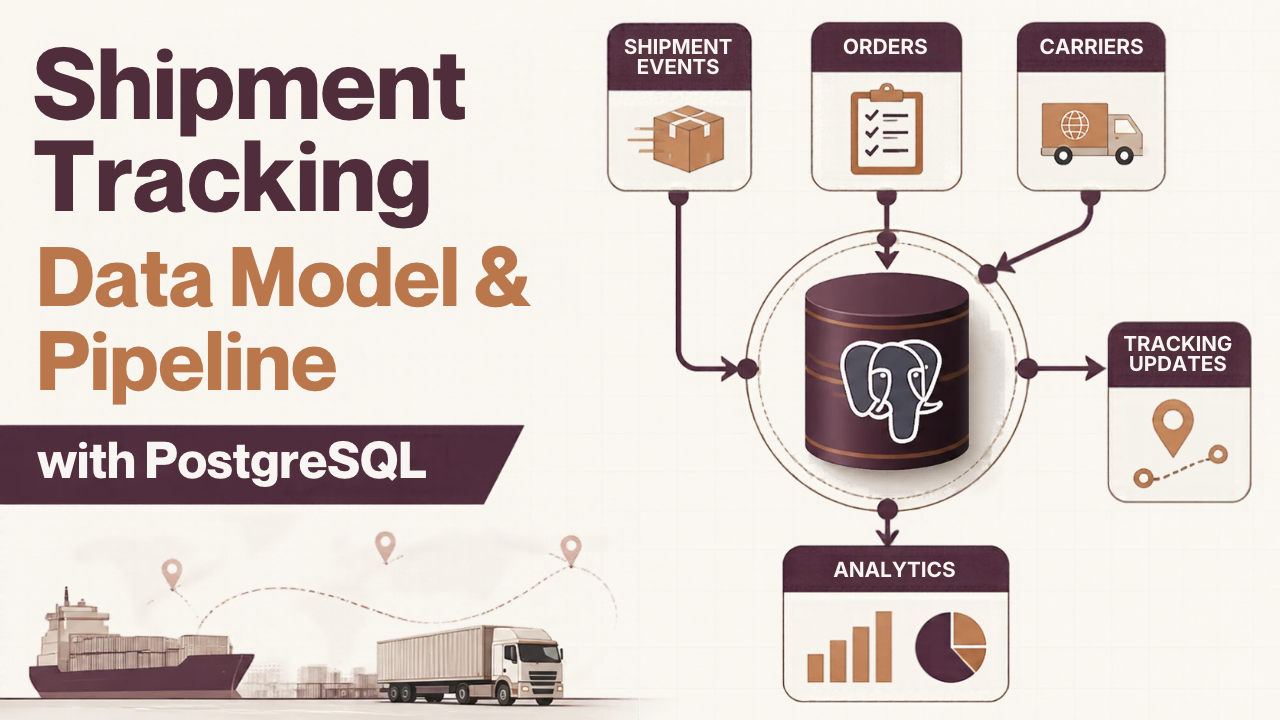 Design a Shipment Tracking Data Model and Pipeline with PostgreSQL