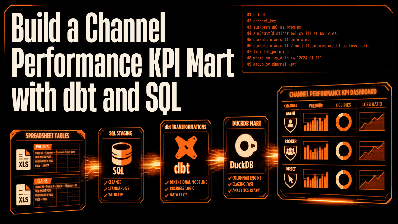 Build a Channel Performance KPI Mart with dbt and SQL