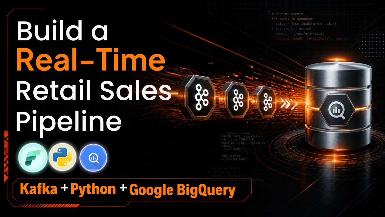 Build a Real Time Retail Sales Pipeline with Kafka Python and Google BigQuery