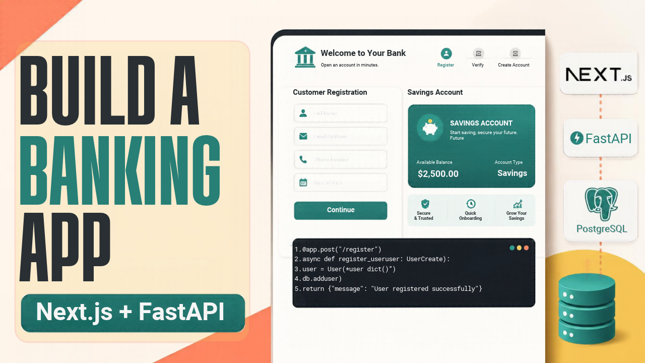 Build a Banking Account Onboarding Application with Next.js and FastAPI