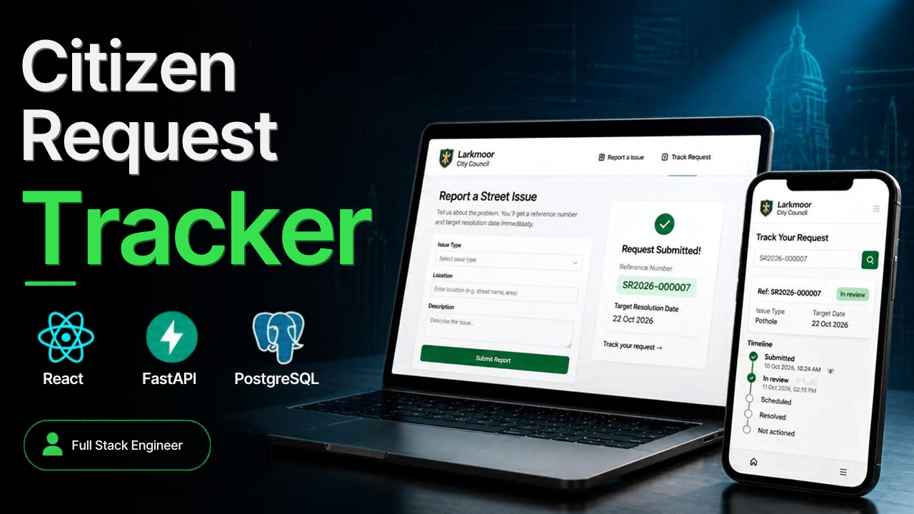 Build a Citizen Request Tracker with React, FastAPI and PostgreSQL